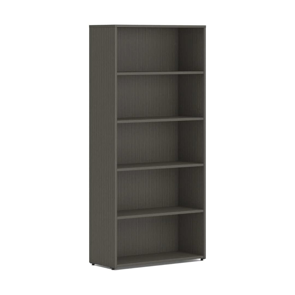HON MOD Laminate Bookcase LSL Slate Teak 30W x 13" D x 65" H