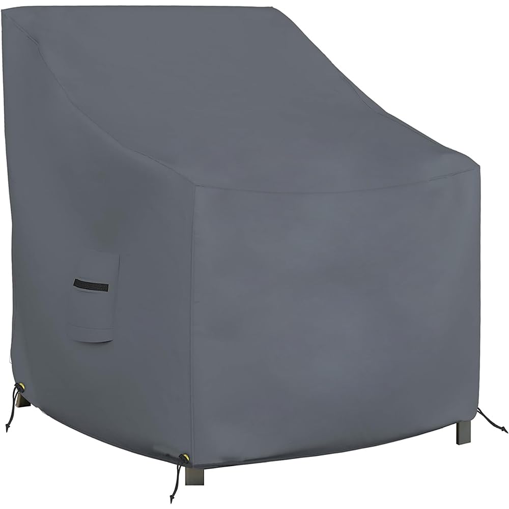 Covers & All Outdoor Chair Cover, 12 Oz Waterproof Uv & Weather Resistant Patio Furniture Sofa Cover For Outdoor Outside Seating Lawn Garden, With Air Vents & Drawstrings (36'L X 37'W X 36'H, Gray)