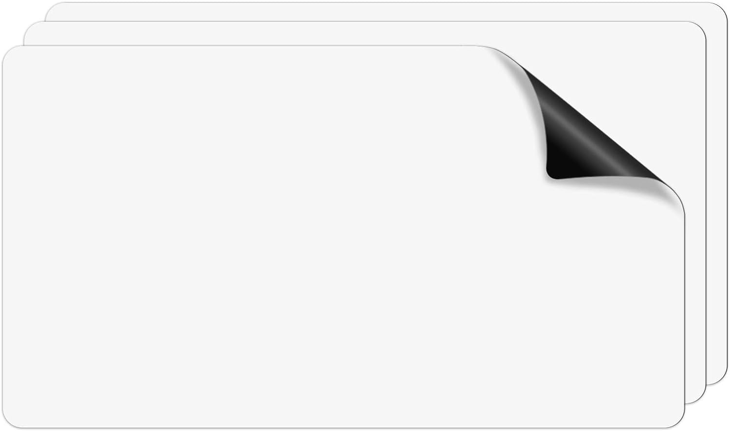 Flexible Vinyl Blank Magnetic Sign Sheets With Round Corners 12' X 24' 30 Mil 2 Pack