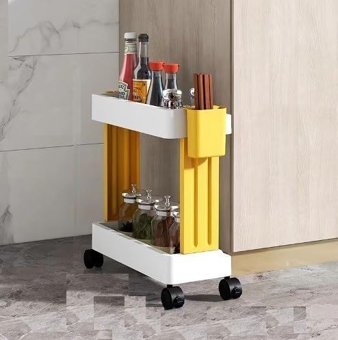 Divik Pantry Rack With Wheels For Narrow Spaces Folding Storage Rack Multipurpose EasyToMove Slide Out Shelf Basket Rack Troll