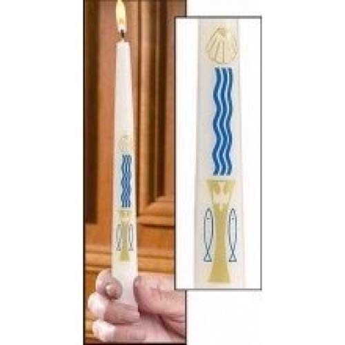 Will & Baumer Candle - Baptismal - Baptism By Water - 7/8 x 10