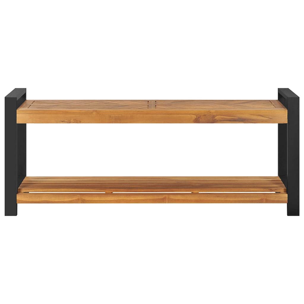 FAMIROSA Bench 47.2&quot; Solid Teak Wood