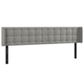 Vidaxl Headboard, Upholstered Headboard For Bed Home, Bed Headboard With Ears, Bedroom Furniture, Light Gray 64.2"X6.3"X30.7"/34.6" Velvet