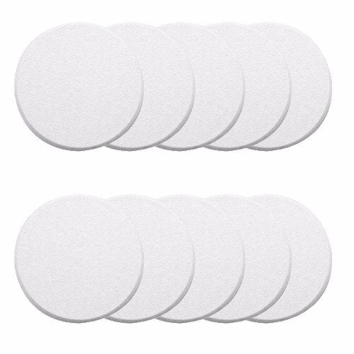 Wideskall White Round Door Knob Wall Shield Self Adhesive Protector (3' Inch Standard Size, 10.00, Count)
