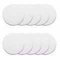 Wideskall White Round Door Knob Wall Shield Self Adhesive Protector (3' Inch Standard Size, 2.0, Count)