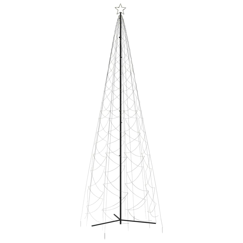 vidaXL Christmas Cone Tree Warm White 1400 LEDs 63&quot;x196.9&quot;