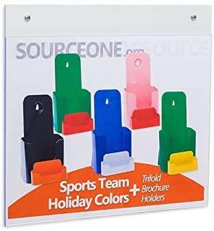 Source One Llc 11 X 8.5 Wall Mount Clear Sign Holder Landscape (3 Pack)