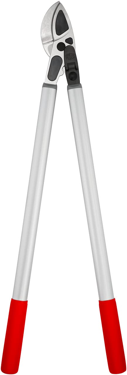 Felco F231 231, Two-Handed, Lever-Action, Long Reach Lopper, Style, Anvil Curved Blade, Red/Gray
