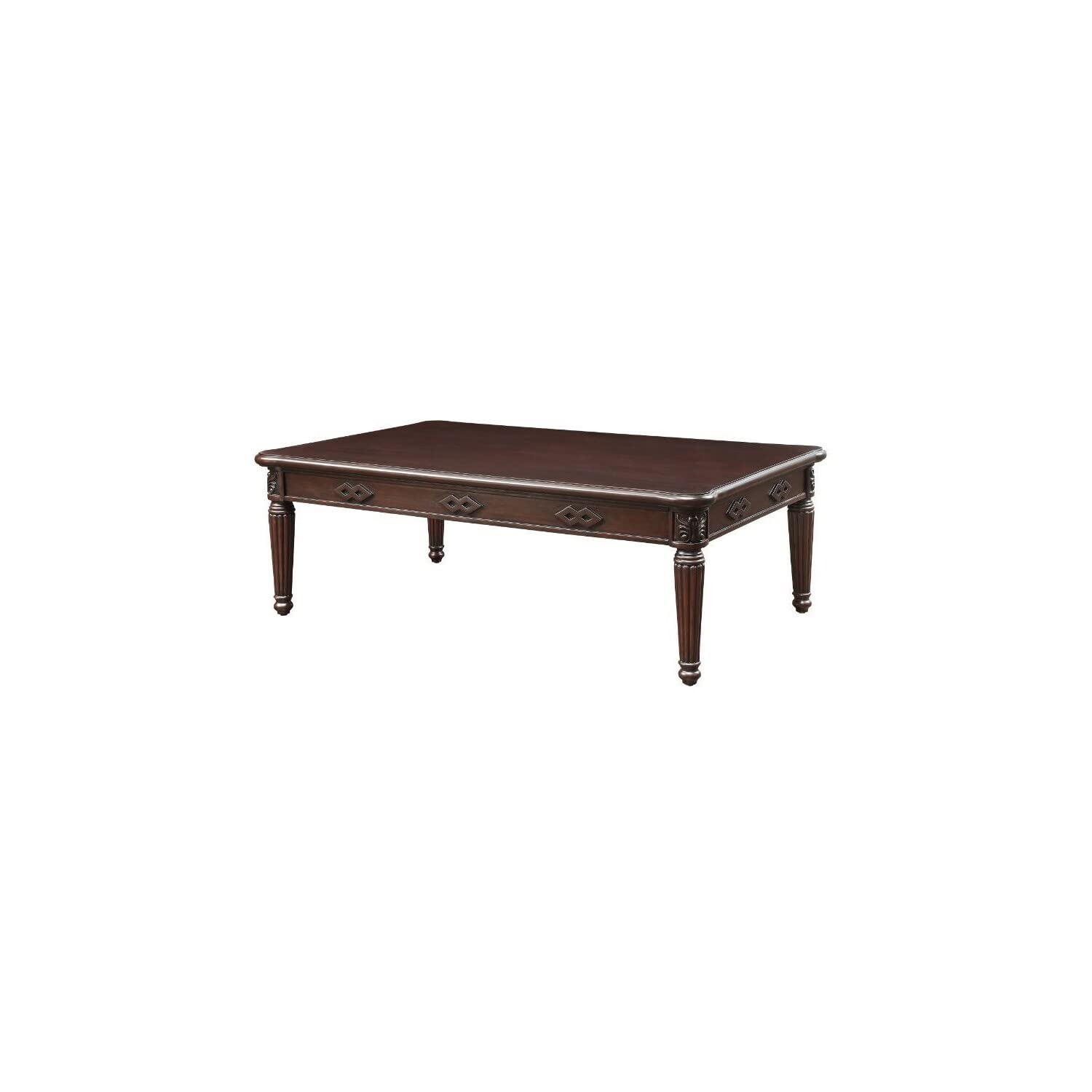 Acme Furniture Rectangular Wood Coffee Table in Espresso Finish