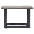 vidaXL Coffee Table Sofa End Table with Live Edges Gray Solid Wood Acacia