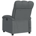vidaXL Electric Massage Recliner Chair - Dark Gray Fabric, Motorized Recline, Vibrating Armchair, Padded Lounge Seating for Living Room