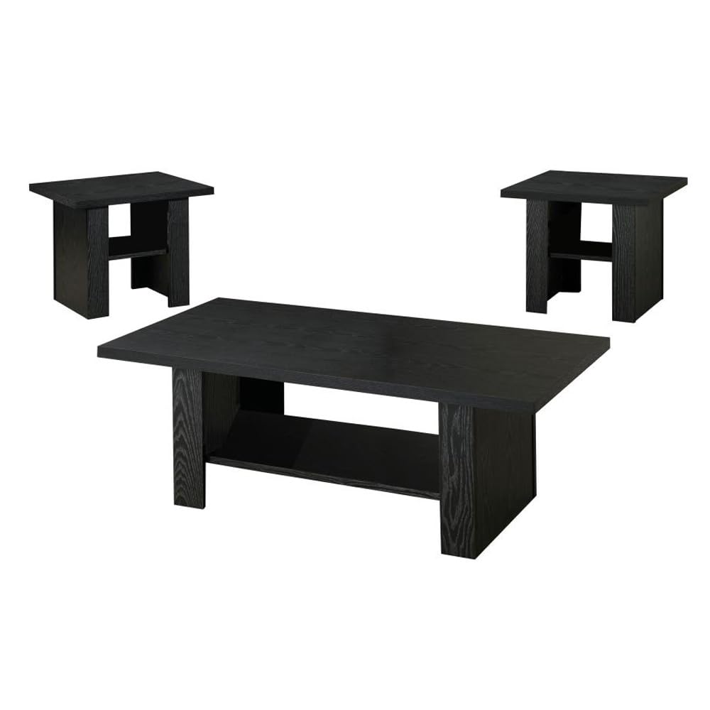 Coaster Home Furnishings Coaster 3-Piece Occasional Table Set Black Oak