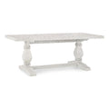 Kosas Home Quincy 78&Quot; Reclaimed Solid Pine Wood Dining Table In Nordic Ivory