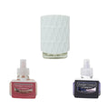 Yankee Candle Cozy Twilight Variety Pack - Scent Plug Diffuser Organic Pattern Gray, Scent Plug Refill Home Sweet Home and Midsu
