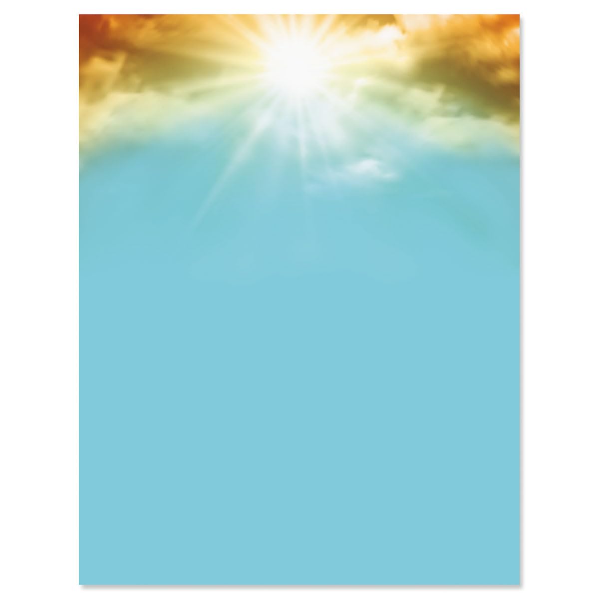 Current Sunrise Easter Decorative Letter Paper - Religious Stationery Papers, Printable Confirmation, Communion, Baptism, Weddin