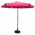 International Caravan Furniture Piece Outdoor 9 Foot Aluminum Umbrella With Flaps