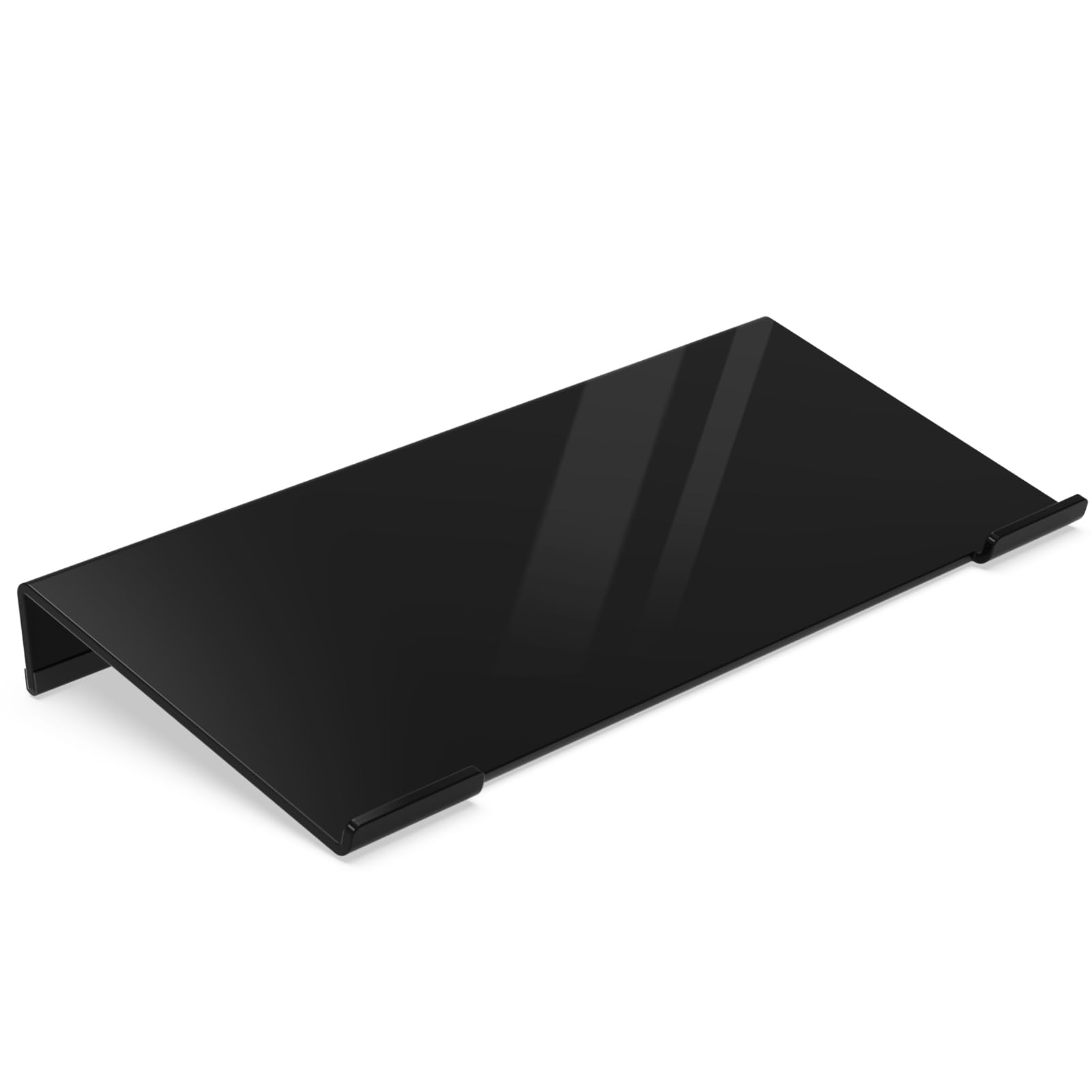 Egchi Acrylic Computer Keyboard Stand For Desk, Keyboard Riser Tilt Lift, Keyboard Holder For Desktop, Desk Keyboard Lifter(Blac