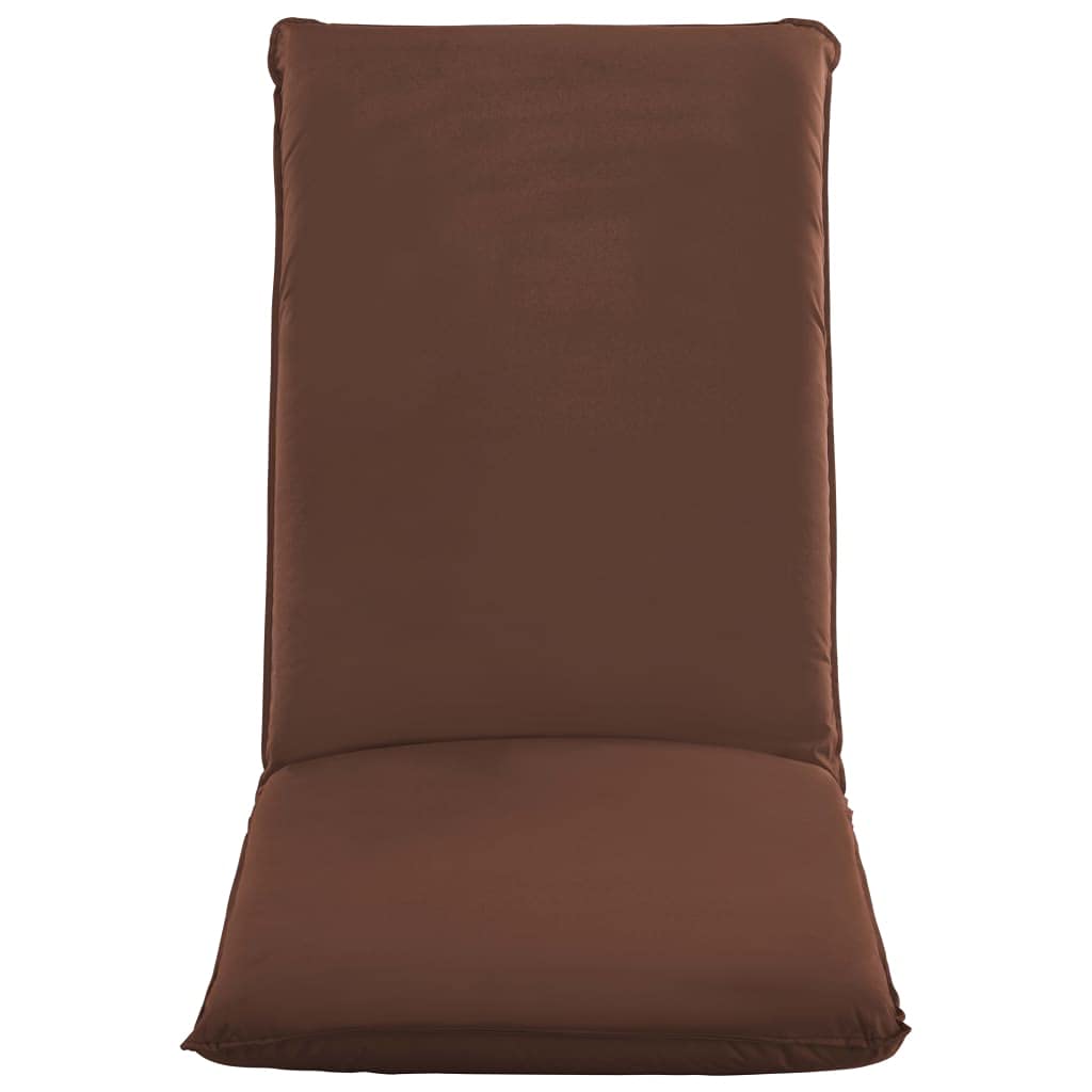 vidaXL Folding Sunlounger with 5-Level Adjustment, Durable 600D Oxford Fabric, Steel Frame, Portable Beach/Garden Lounger – Brown