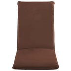 vidaXL Folding Sunlounger with 5-Level Adjustment, Durable 600D Oxford Fabric, Steel Frame, Portable Beach/Garden Lounger – Brown