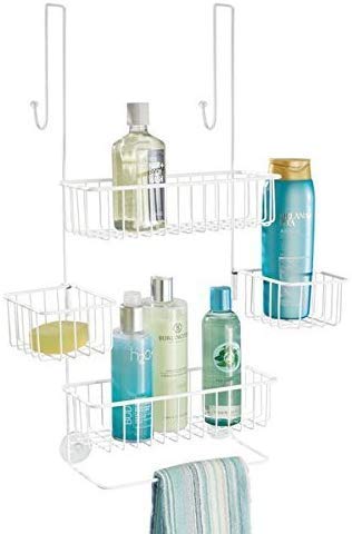 Indian Decor. 285600 Classical Over Door Shower Caddy, Toiletry Storage Shelves, Hanging Bathroom Organiser For Shampoo, Conditi