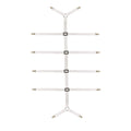 Auivguiv Bed Sheet Straps Adjustable Crisscross Sheet Clips Suspenders To Keep Your Bed Tidy (White)
