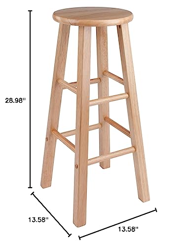 Ergode Wood Element Bar Stool Set - Elegant, Sturdy, 220lb Capacity