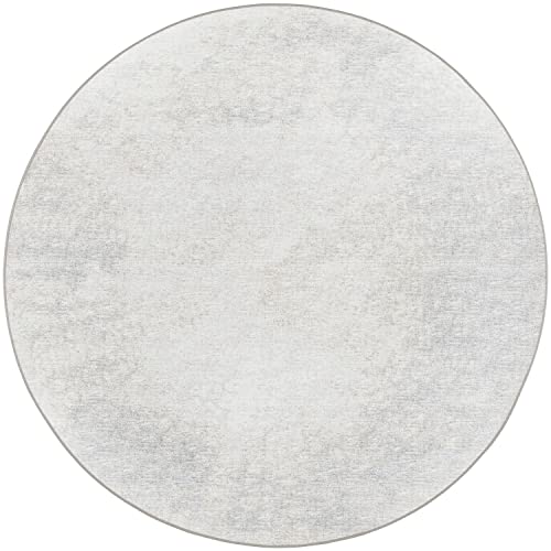 Winslow Wl1 Ivory Transitional Rug Round 4' X 4'