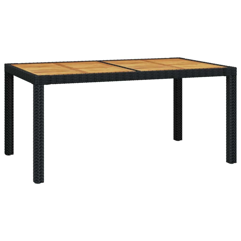 vidaXL Patio Dining Set 5 Piece with Cushions Garden Outdoor Lawn Yard Terrace Balcony Dining Dinner Dinette Seat Seating Furniture Poly Rattan Black