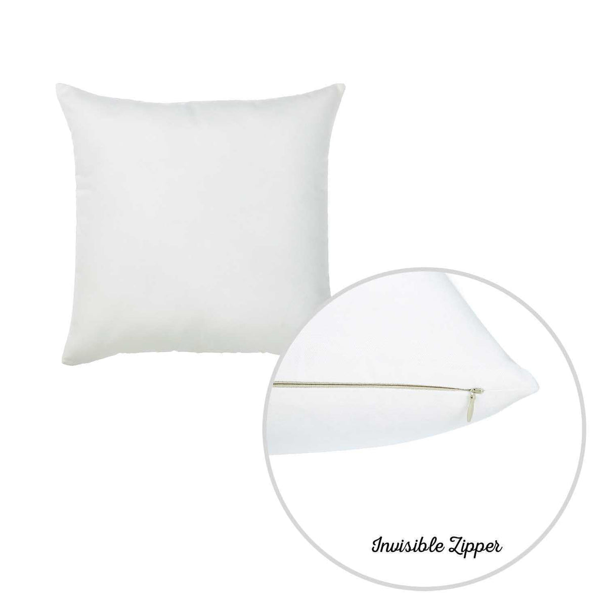 Pillows HomeRoots Polyester 20'x20' White Honey Decorative Throw Cover (2 pcs in Set)