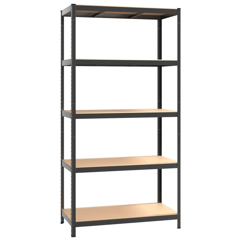 Vidaxl 5-Layer Storage Shelf Anthracite Steel&Engineered Wood