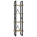 vidaXL 4-Tier Book Cabinet Sonoma Oak 15.7"x11.8"x55.1" Chipboard
