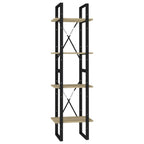 vidaXL 4-Tier Book Cabinet Sonoma Oak 15.7"x11.8"x55.1" Chipboard