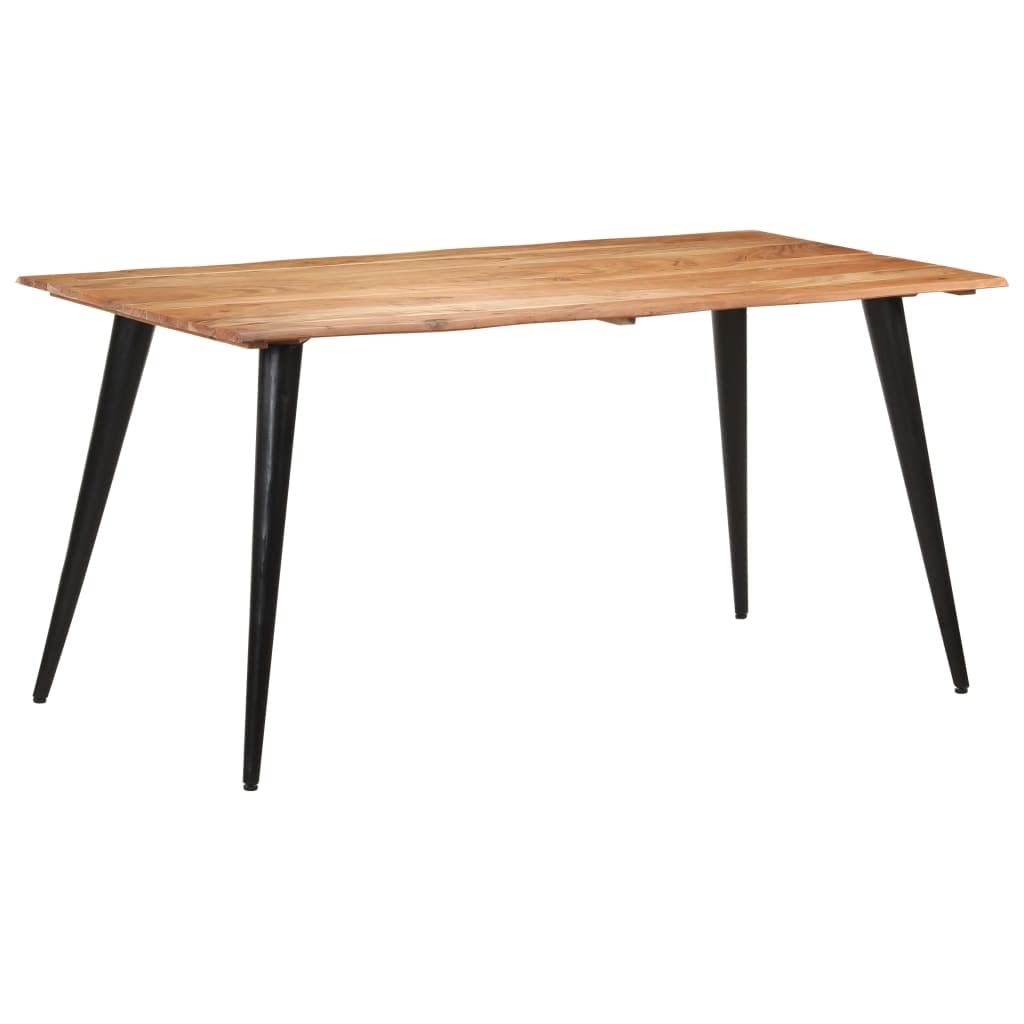 Solid Acacia Wood Dining Table with Live Edges
