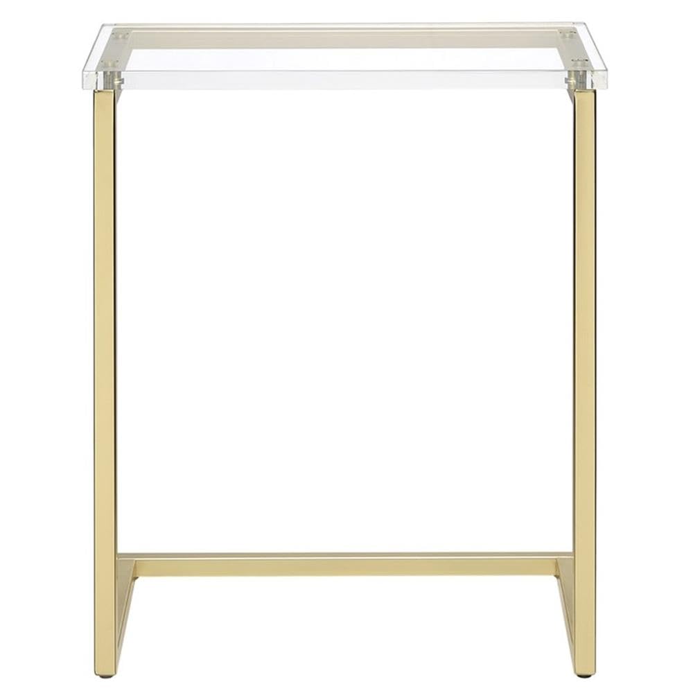 Progressive Furniture La Carte C-Table, Clear