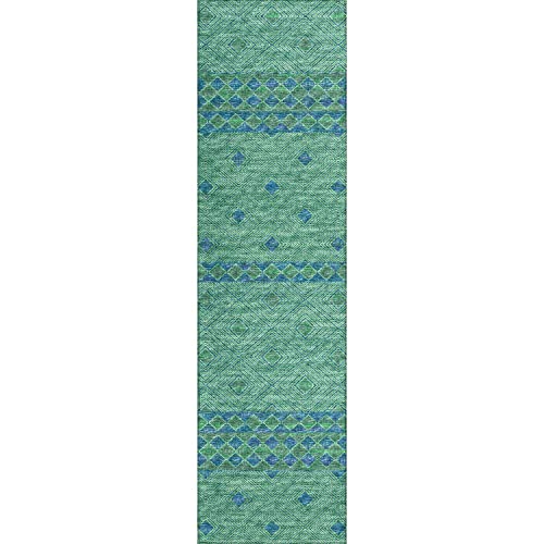 Sedona Sn1 Green Transitional Rug Runner 2' 3" X 12'