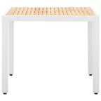 5 Piece Patio Dining Set Poly Rattan White