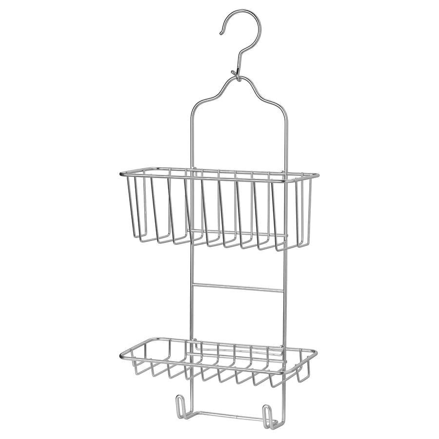 ESTABLISHER KROKFJORDEN 2Tier Shower Hanger, Zinc Plated Bathroom Shower Caddy Organizer, Hanging Storage Rack for Shampoo, Con