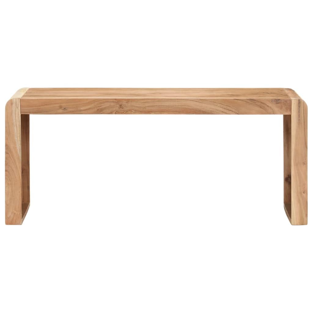 vidaXL Bench 43.3&quot;x15&quot;x18.1&quot; Solid Acacia Wood