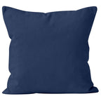 Cotton Canvas Throw Pillow Covers by Encasa Pack of 2 Scotch Blue 12'x12' No Insert with Hidden Zipper | Decorative Cushion Co