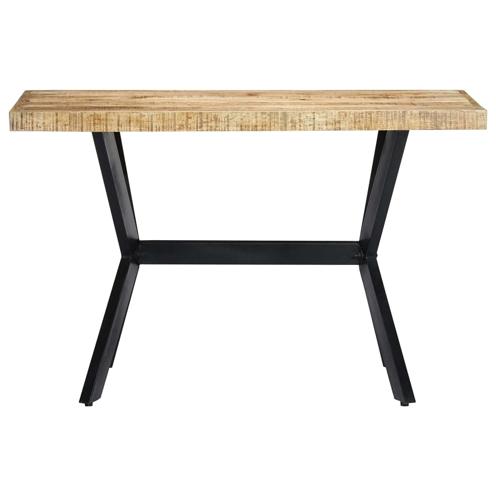 vidaXL Dining Table 47.2&quot;x23.6&quot;x29.5&quot; Solid Rough Mango Wood