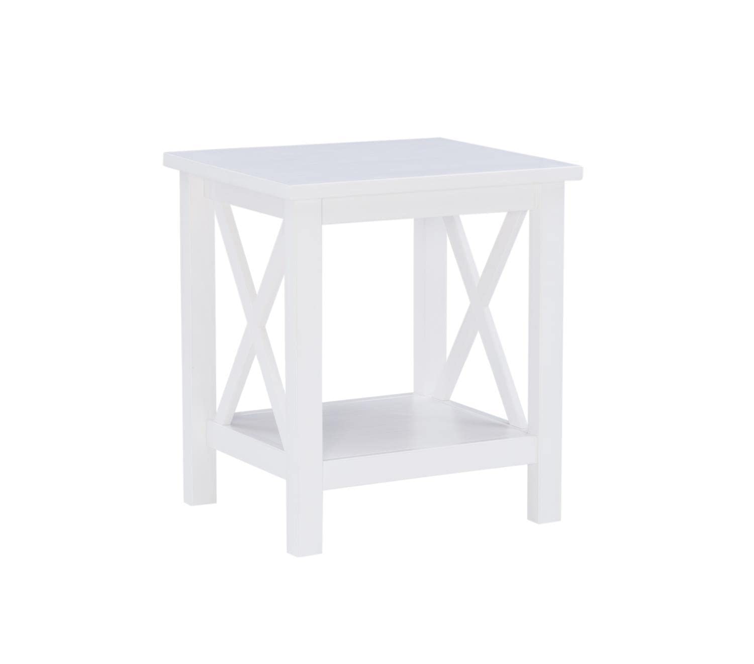 Davis Antique White End Table