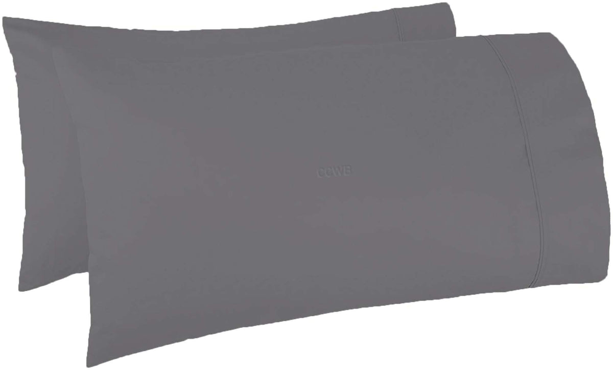 Trend Bedding Mart Tbm Oversize Pillow Case Grey King Extra Large Fits Even The Fluffiest Pillows Including The Pancake Pillow S