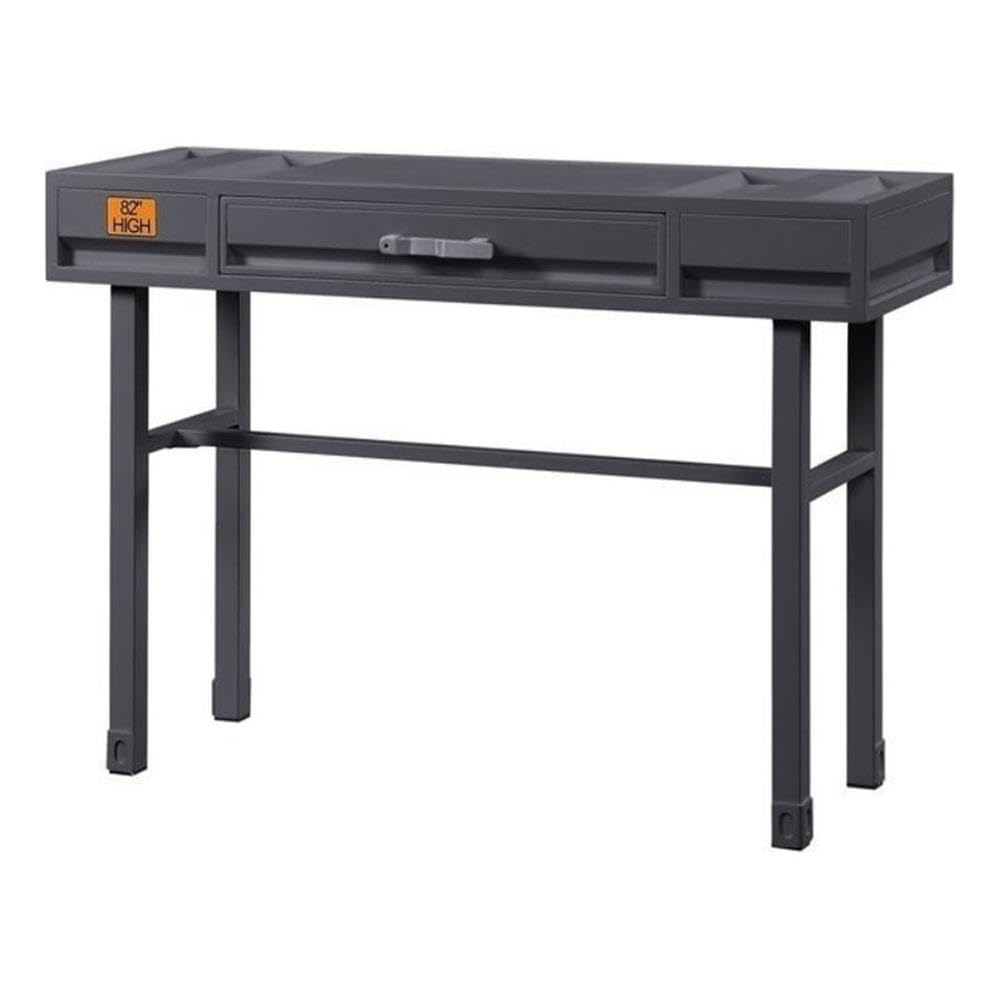 Acme Cargo Wood Vanity Desk in Gunmetal Gray