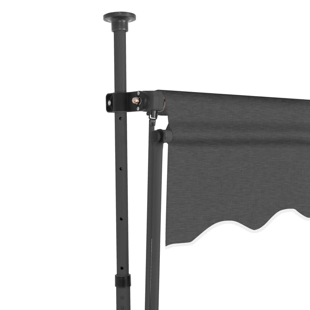 vidaXL Retractable Polyester Awning with LED - Thumbnail 3