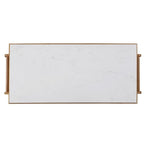 Acme Grovaam Kitchen Island in Marble & Natural Finish
