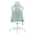 Techni Sport 17" Modern Fabric Ergonomic Gaming Chair in Mint Green/White