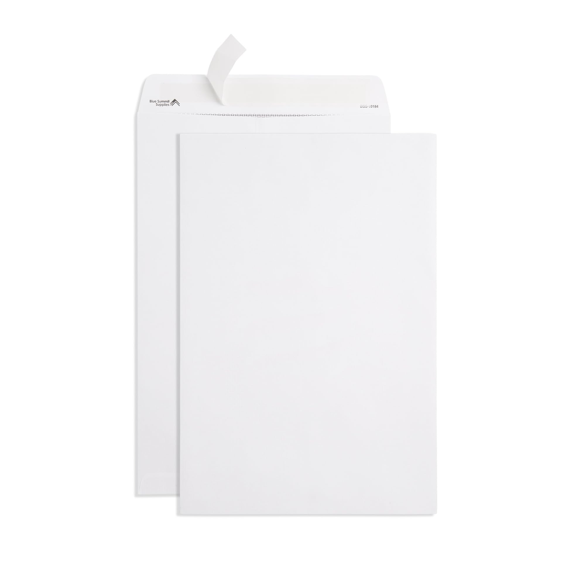 Blue Summit 50 10X15 Envelopes - 28Lb - 10 X 15 Envelopes - Security Tinted, Design For Mailing Legal Size Paper, White Self Sea