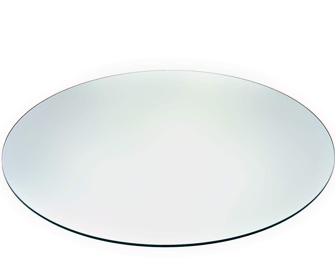 Audio-Visual Direct 36' Tempered Glass Table Top With Rounded Edge 5/16' Thick