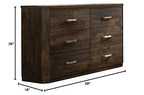 Acme Elettra Dresser In Antique Walnut