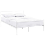 CasaFoyer Alina Platform Full Bed Frame | Rustic Charm | Sturdy Steel Frame | 1323 lbs Weight Capacity | No Box Spring Needed | Compatible with Memory Foam, Spring, Latex, Hybrid Mattresses | Mattress not included